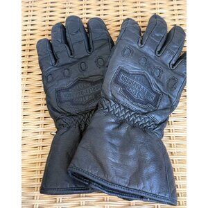 Harley Davidson Mens Large Gauntlet Leather Insulated Winter Riding Gloves